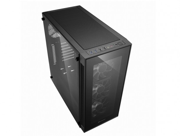 6ポートRGBハブと強化ガラス採用ミドルタワー、SHARKOON「TG5 RGB」