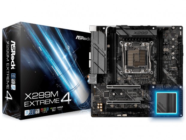 現行すべてのLGA2066 CPUに対応するMicroATXマザー、ASRock「X299M