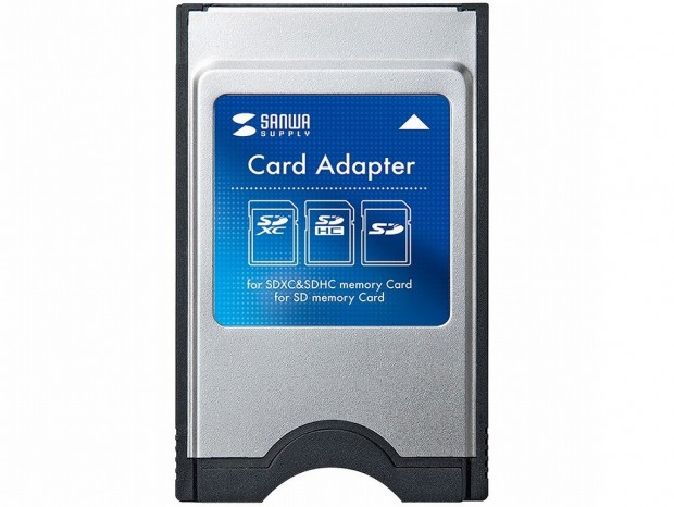 PCカードスロット対応のSDXCカードリーダー、サンワサプライ「ADR-SD5」発売