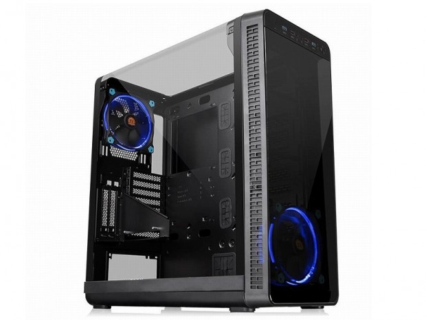 ガルウイングサイドパネルのE-ATX対応ミドルタワー、Thermaltake「View 37」シリーズ
