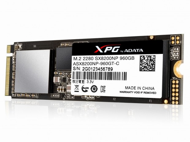 第2世代3D NAND採用の高速NVMe M.2 SSD、ADATA「XPG SX8200」シリーズ
