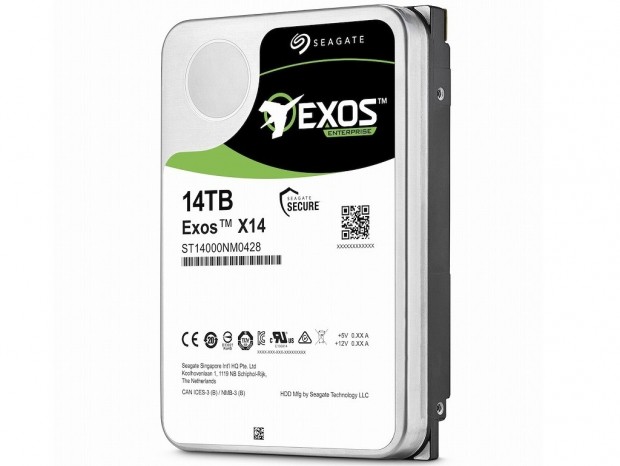 Seagate、ヘリウム充填方式採用の14TB HDD「Exos X14」サンプル出荷開始