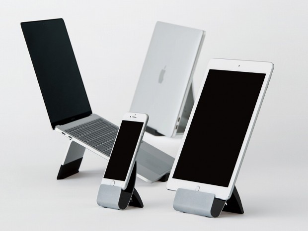 スタイリッシュなスタンド「BASE」がキングジムから。無段階調節できるスマホ用など3モデル