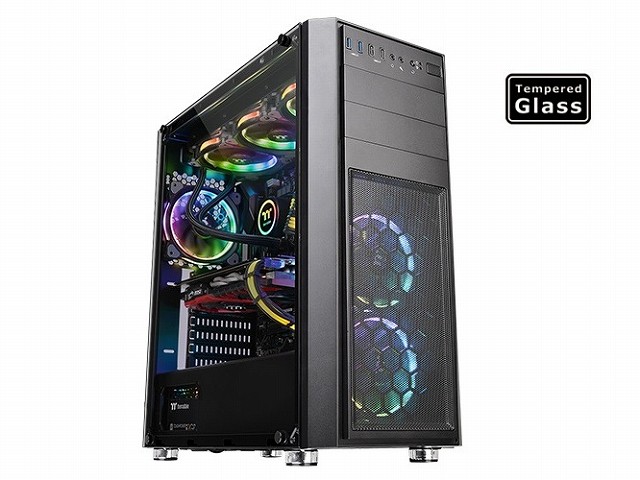 税抜6,480円の強化ガラスパネル採用ミドルタワー、Thermaltake