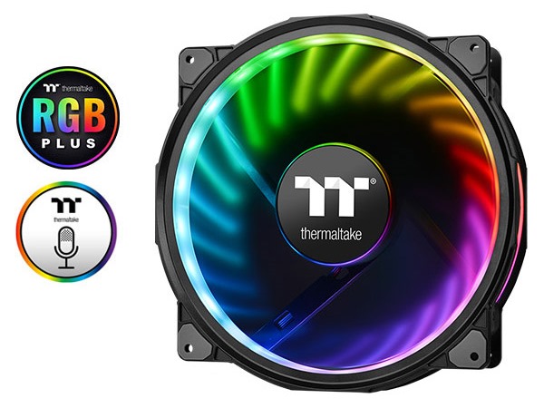 Thermaltake、「TT RGB PLUS」対応の200mm口径ファン「Riing Plus 20 RGB Case Fan」