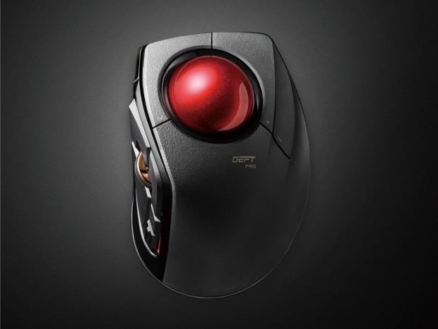 ポインタ追従性を突き詰めた、大玉ボール採用の無線トラックボール「DEFT PRO」エレコムから