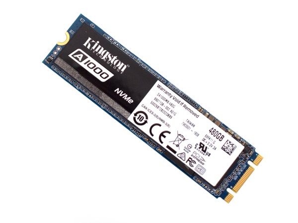 PCIe3.0（x2）接続のエントリーNVMe M.2 SSD、Kingston「A1000」シリーズ