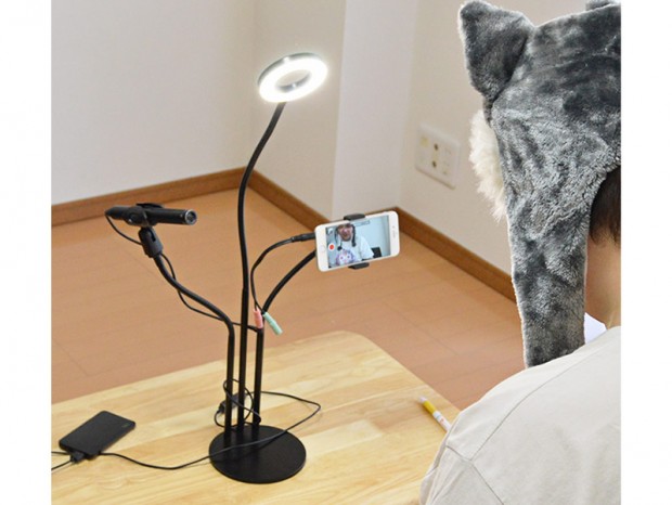 手軽にライブ配信ができる動画撮影3in1スタンド「マイ撮影クルー」がサンコーから