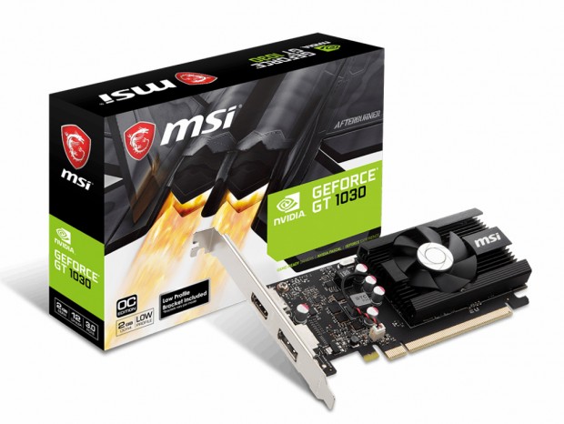消費電力20W。DDR4採用のロープロVGA、MSI「GeForce GT 1030 2GD4 LP OC」発売
