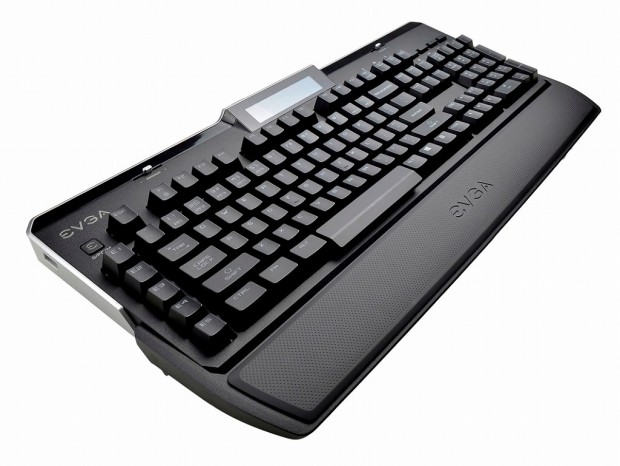 OCソフト連動やゲームタイマーになる小型液晶搭載、EVGAの大型ゲーミングキーボード「EVGA Z10」