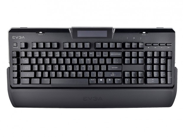 OCソフト連動やゲームタイマーになる小型液晶搭載、EVGAの大型ゲーミングキーボード「EVGA Z10」