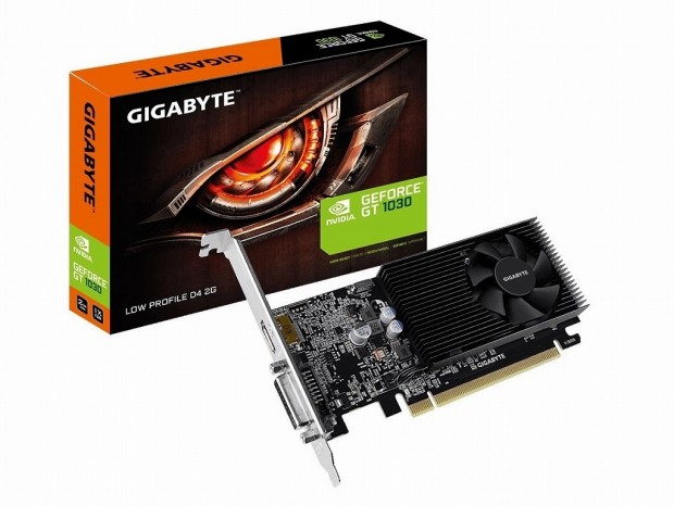 GIGABYTE、DDR4メモリ仕様のGeForce GT 1030搭載ロープロモデル「GV-N1030D4-2GL」