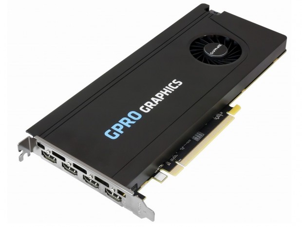 クアッド4K/60Hz対応の1スロットVGA、SAPPHIRE「GPRO 8200 HDMI」発売