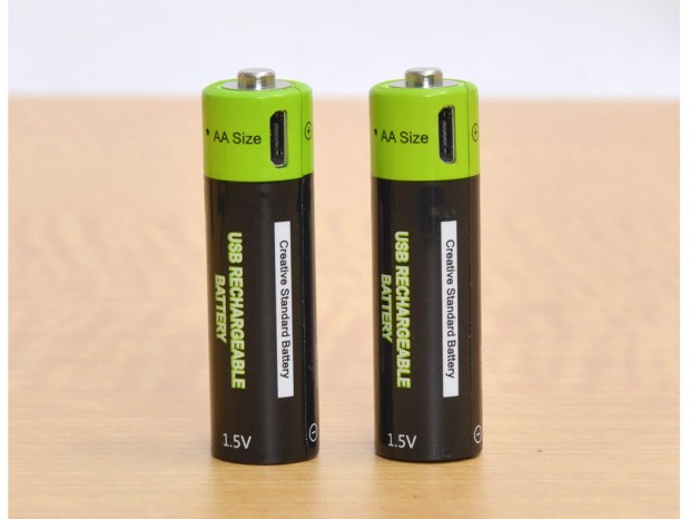 ケーブルがあればどこでも充電できる、USB充電式乾電池全5種類