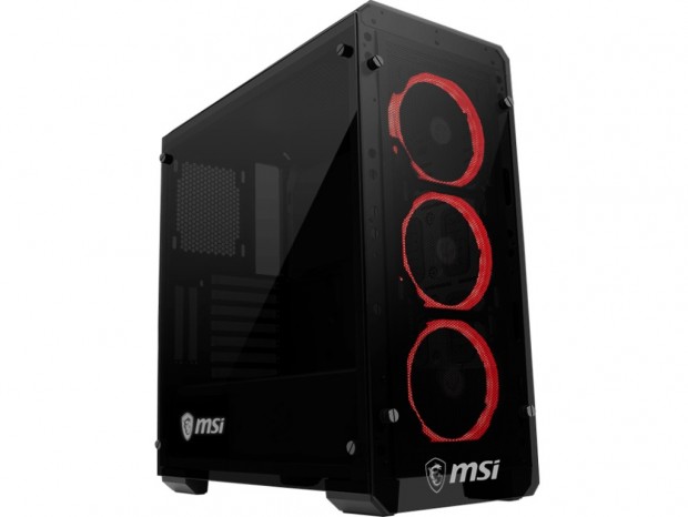 MSI、「Mystic Light Sync」対応の3面強化ガラスPCケース「MAG PYLON」