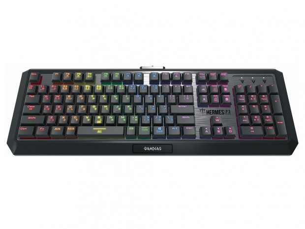 全高わずか21mm。ロープロ仕様の光学スイッチ搭載キーボード、GAMDIAS「Hermes P3 RGB JPN」