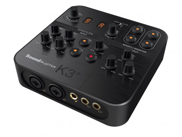 ゲーム実況などに最適なミキサー搭載USBオーディオ、クリエイティブ「Sound Blaster K3+」
