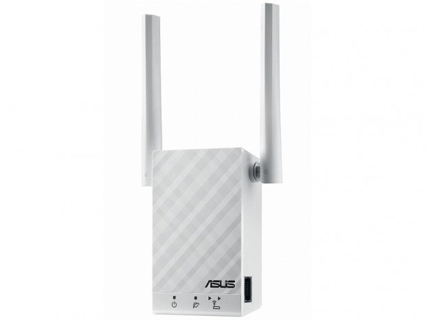 スマホから設定できるデュアルバンド無線LAN中継機、ASUS「RP-AC55」
