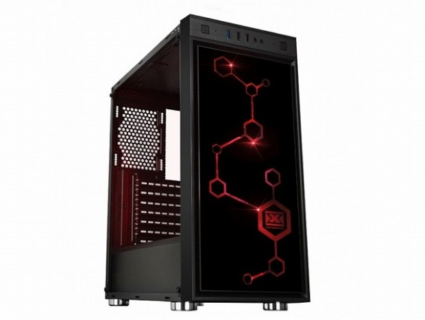 イルミネーションが映える星座デザインのガラスパネル採用ケース、XIGMATEK「ARIES」