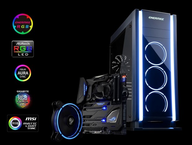 均一に発光する独自LED搭載のゲーマー向けミドルタワー、ENERMAX「SABERAY」