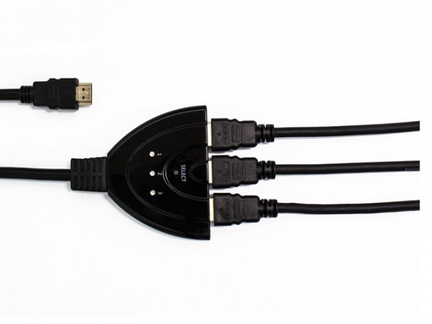 上海問屋、3台のHDMI機器をワンタッチで切り替えられる「フルHD 双方向対応 HDMI切替機」