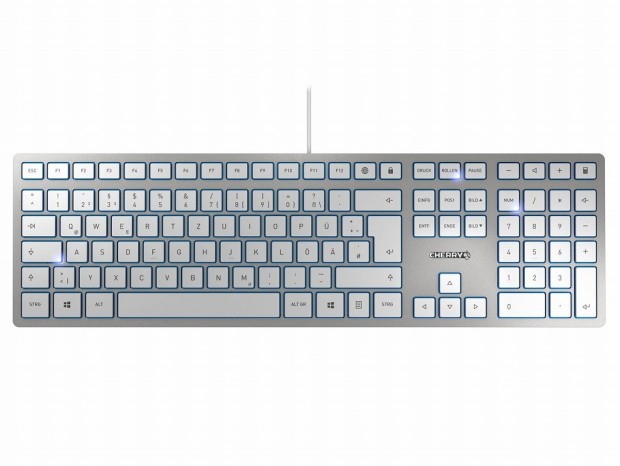 厚みわずか15mm、高品質パンタグラフ搭載のCherry純正極薄キーボード「CHERRY KC 6000 SLIM」
