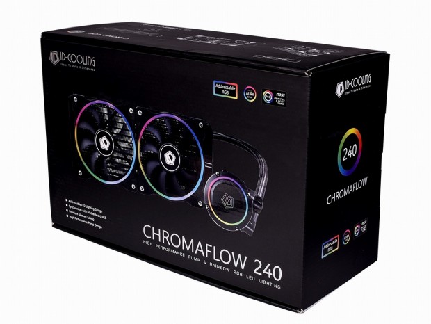 アドレッサブルLED搭載のオールインワン水冷、ID-COOLING「CHROMAFLOW 240」
