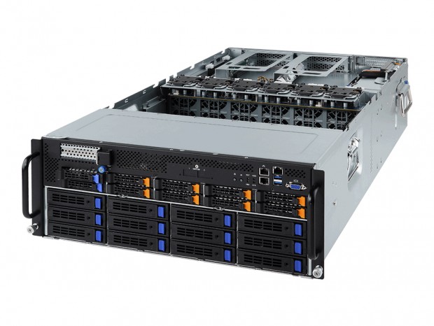 最大10枚のGPGPUを搭載できるラックマウントサーバー、GIGABYTE「G481-HA0」