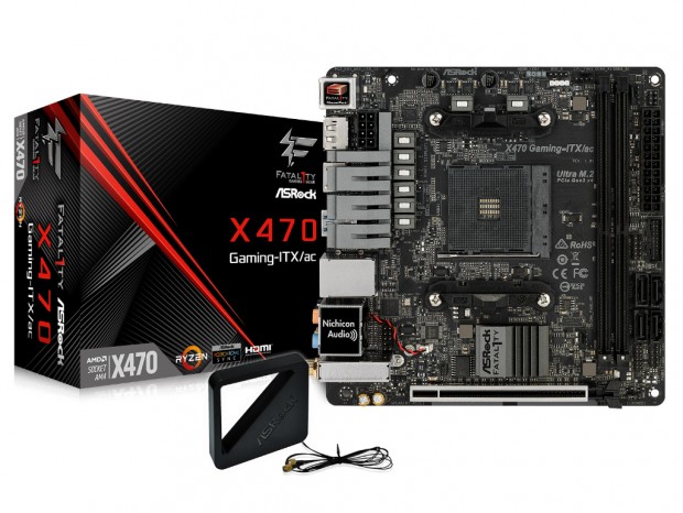 ASRock、AMD Ryzen対応のMini-ITXマザー「Fatal1ty X470 Gaming-ITX/ac」など2種