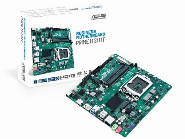 ACアダプタ駆動に対応したビジネス向けMini-ITXマザーボード、ASUS「PRIME H310T」