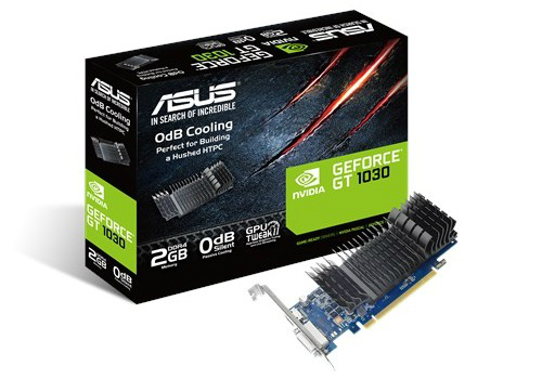 GDDR4メモリ搭載のファンレスGeForce GT 1030、ASUS「GT1030-SL-2GD4-BRK」