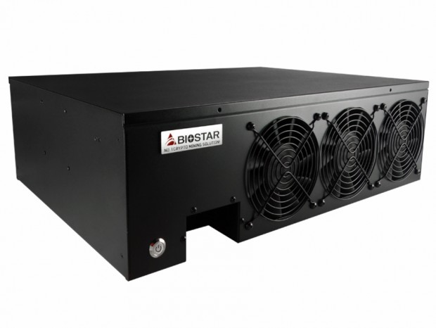 Radeon RX 570を8枚搭載するマイニング専用PC、BIOSTAR「iMiner A578X8D」