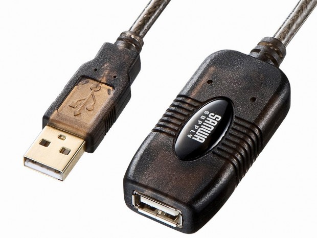 サンワサプライ、全長30mのUSBリピーターケーブル「KB-USB-R230」発売