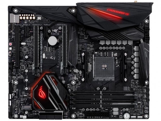 ASUS ROG、無線LAN搭載のOC向けX470マザー「ROG CROSSHAIR VII HERO(WI-FI)」発売