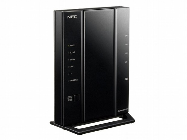 NEC、業界最速更新＆通信範囲2割増しの4ストリーム対応ルーター「Aterm WG2600HP3」