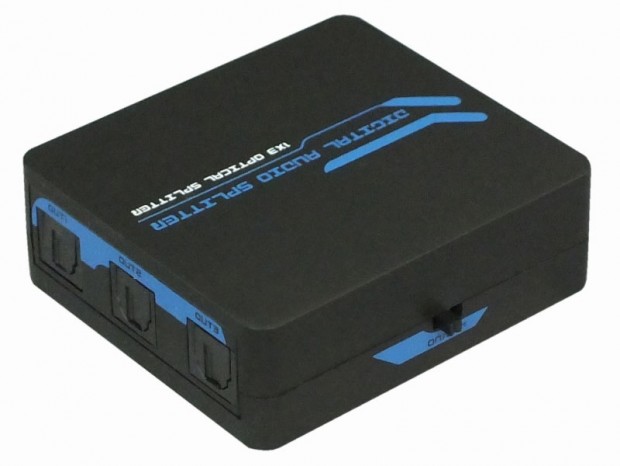 24bit/96kHz対応の光デジタル分配器、ラトックシステム「RP-OPTSP13」