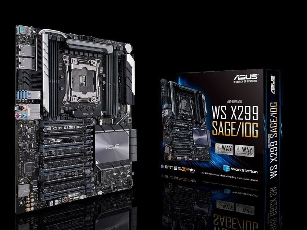 デュアル10ギガビットLAN搭載のIntel X299マザーボード、ASUS「WS X299 SAGE/10G」