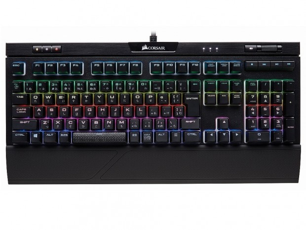 Cherry MX Silent RGB採用の日本語配列ゲーミングキーボード、CORSAIRから23日発売