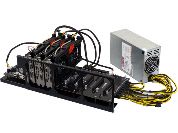 アユート、8枚のVGAに対応するマイニングマザー「TB250-BTC D+」専用フレーム発売