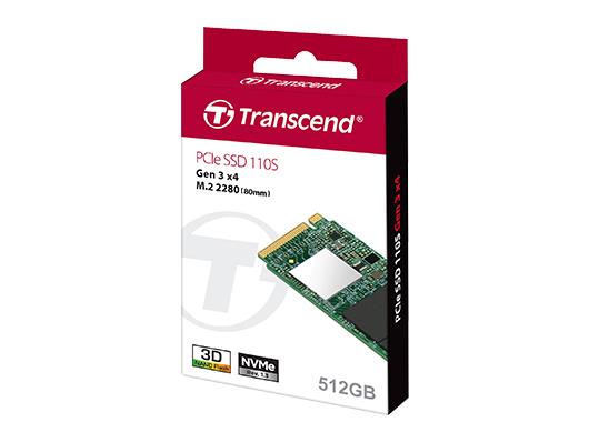 3D NAND採用のNVMe M.2 SSD、トランセンド「MTE110S」シリーズ3モデル