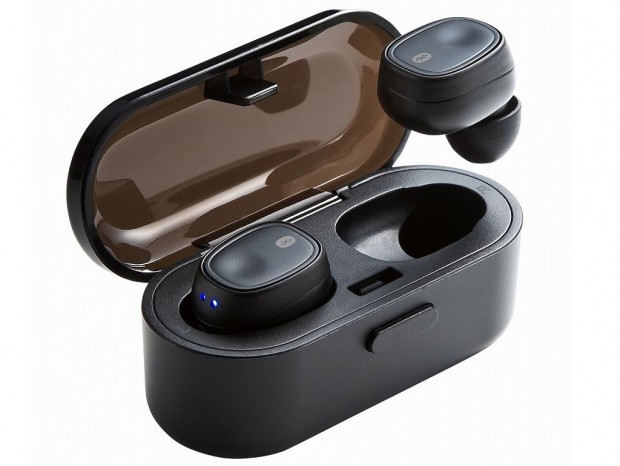 サンワサプライ、マイク内蔵の完全ワイヤレスイヤホン「MM-BTTWS001BK」