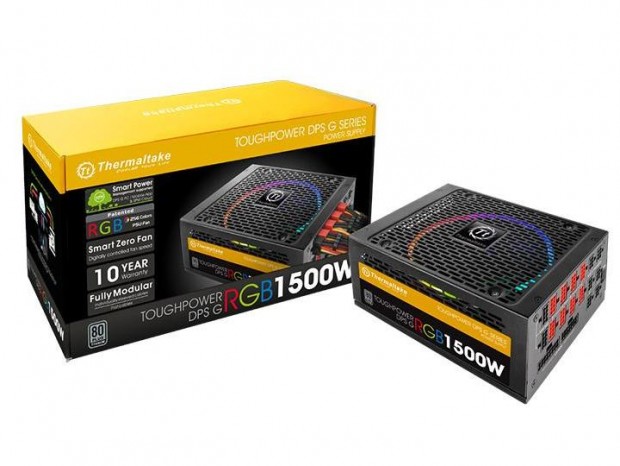 リアルタイム監視とRGB LEDファン搭載の1,500W TITANIUM電源がThermaltakeから発売