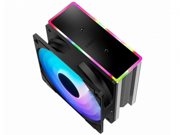 RGB LEDライティング対応のサイドフロー型CPUクーラー、アイネックス「CR-601-RGB」
