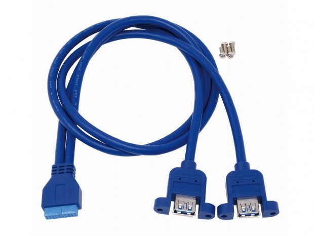 アイネックス、パネルマウント用のUSB3.0ケーブル「USB-021」＆「USB-022」