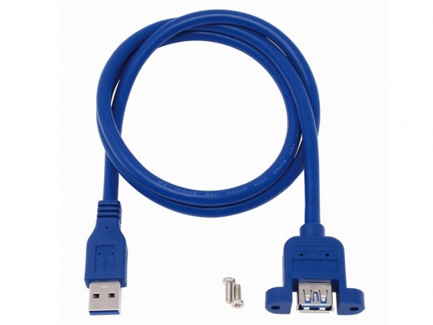 アイネックス、パネルマウント用のUSB3.0ケーブル「USB-021」＆「USB-022」