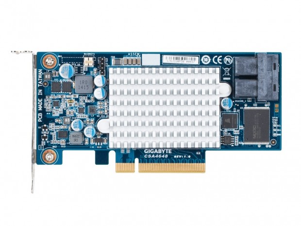 SAS 12Gbps対応の8ポートSAS拡張カード、GIGABYTE「CSA4648」