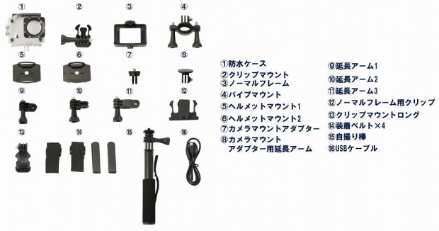 ドン キホーテ 防水ケースなど16点のアクセサリが付属する4kカメラを6 980円で発売 エルミタージュ秋葉原