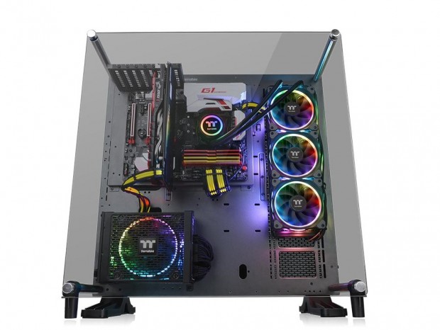マザーボードの搭載向きが変更できるオープンフレームケース、Thermaltake「Core P5 TG Ti」
