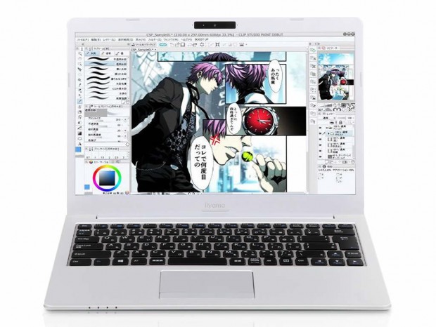 SENSE∞、「CLIP STUDIO PAINT」「Wacom Cintiq Pro」動作検証済み14型フルHDノート