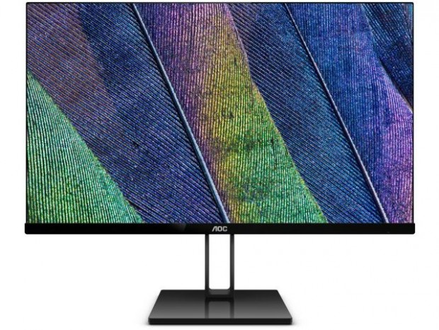 AOC、超狭額縁デザインを採用するFreeSync対応フルHD液晶「V2」シリーズ